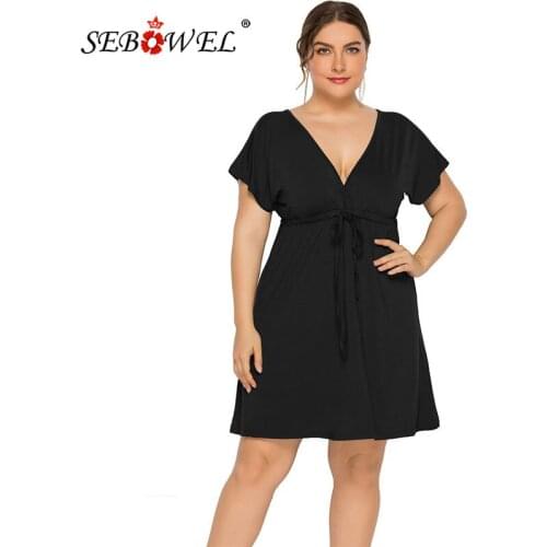 SEBOWEL Solid Summer Dresses