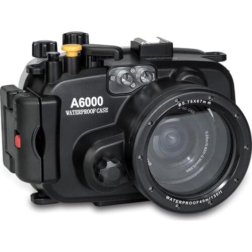130ft/40m Waterproof Box Underwater Housing Camera Diving Case for Sony A6000 A6300 A6500 A6100 A6400 16-50mm Bag Case Cover