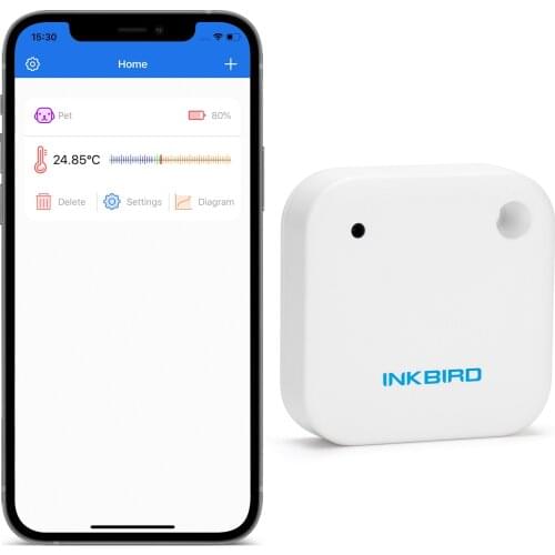 Inkbird IBS-TH2 Waterproof Digital Bluetooth Thermometer Magnetic Temperature Sensor Data Logger App Control for Food Storage