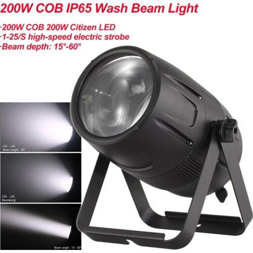 Waterproof IP65 LED 200W COB Linear Zoom Par White Lighting With DMX512 RDM For DJ Party Stage Light Wedding Restaurant Theater