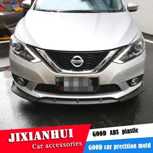 For Nissan Sentra Body kit spoiler 2016-2018 For SYLPHY ABS Rear lip rear spoiler front Bumper Diffuser Bumpers Protector