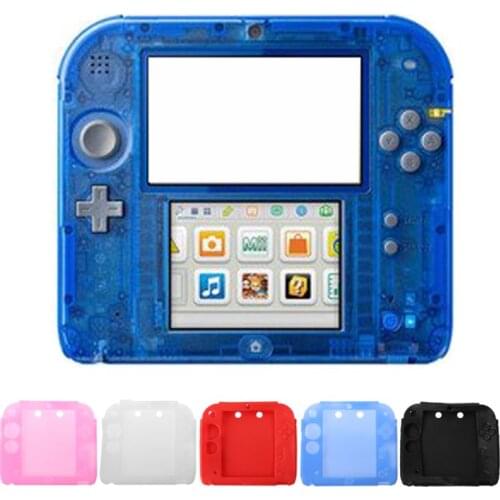 Protective Cover Case Shell Soft Silicone Skin Anti-Slip Shockproof Accessories for nintendo 2DS Game Player Handheld Console