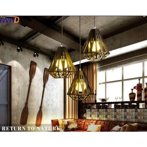 IWHD Iron Luminaire Suspendu Led Pendant Lights Modern Dining Kitchen Hanging Lamp Home Lighting Fixtures Living Room Lamparas