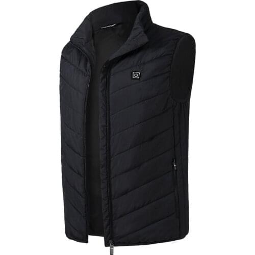 Vest Mens vest mens jacket smart heating couple vest sleeveless ultra-thin warm horse autumn and winter new mens vest