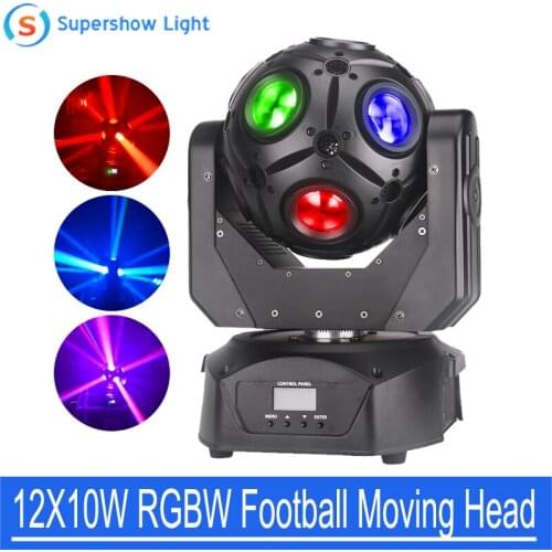 12x10w RGBW 4in1 LED Moving Head Football Light Beam Led DJ Light Football Beam Light