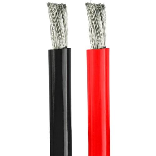 2M 12/16/18/20/22/24/26/28/30AWG 1M Black+1M Red Silicone Wire Flexible Stranded Copper Cables
