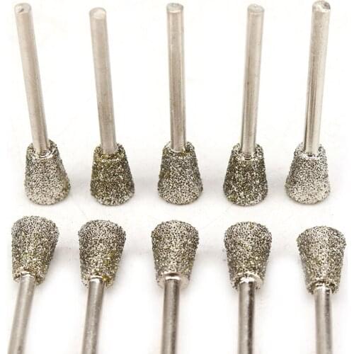 3-12mm Diamond Coated Cylindrical Burr 46 Grit Chainsaw Sharpener Stone File Chain Saw Sharpening Carving Grinding Tools