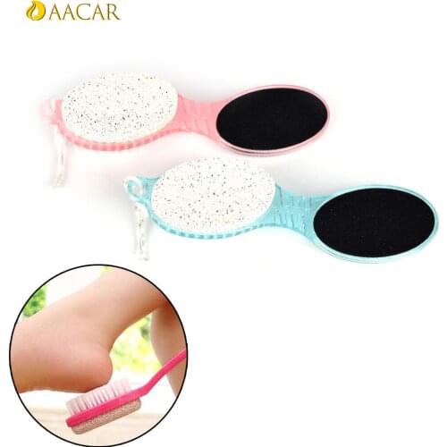 4 In 1 Foot Scrubber Two Sides Clean Dust Care Callus Remover Brush Pedicure Exfoliate Dead Skin HOT Pumice Grind Feet Stone