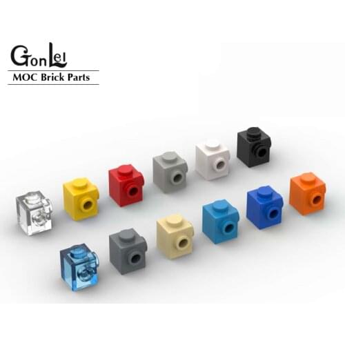 50Pcs/lot Plates Special 26604 Brick Special 1x1 with Studs on 2 Adjacent SidesMOC Building Blocks Bricks DIY Parts Toys Gifts