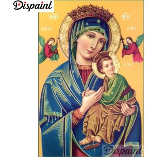 Dispaint Full Square/Round Drill 5D DIY Diamond Painting "Religious figure" 3D Embroidery Cross Stitch Home Decor Gift A17263