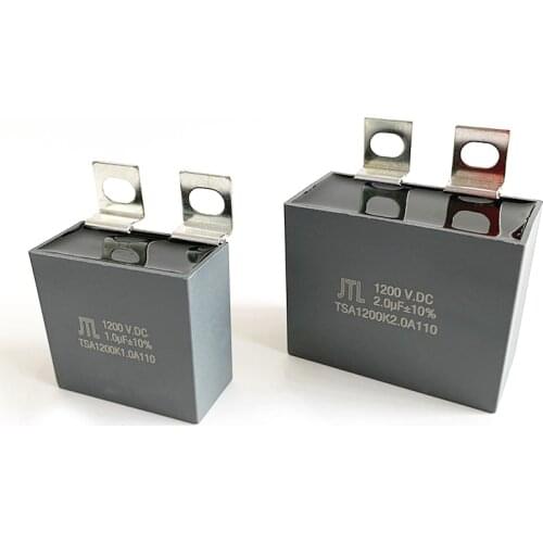 1200V10UF Non-Inductive Film Capacitor DC Filtering IGBT Protection Block Solder 23--28mm