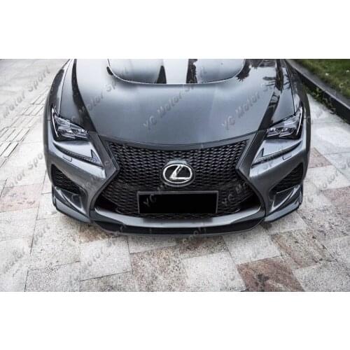 Car Accessories Carbon Fiber AG Style Front Lip Fit For 2014-2017 RC F Sport Front Bumper Splitter Lip