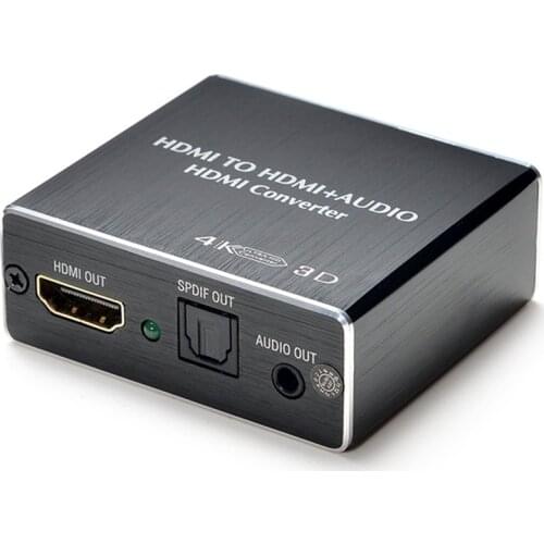 AY78 HDMI-compatible Audio Extractor 4K X 2K HDMItoHDMI Optical TOSLINK SPDIF + 3.5mm Stereo Extractor Audio Splitter