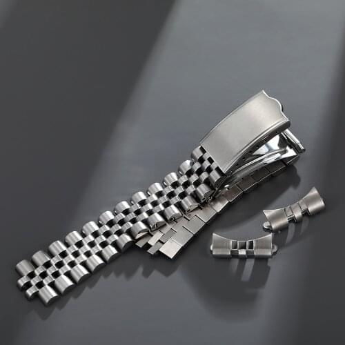 18mm 19mm 20mm Stainless Steel Jubilee Watch Strap Band With SKX Logo Bracelet Compatible For Seiko5 Watch