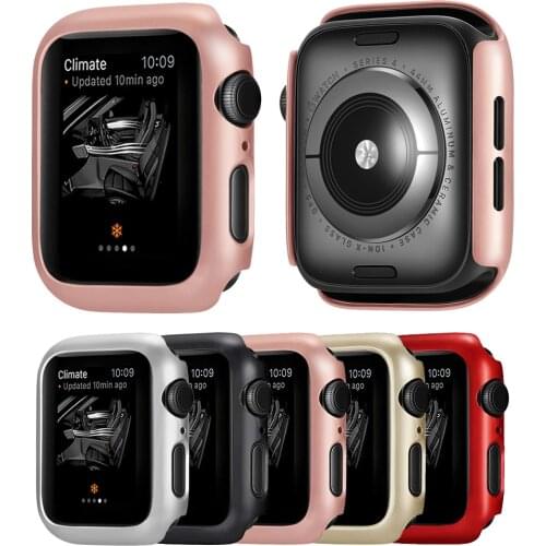 PC Oiled Frame Case for Apple Watch Series 6/5/4/SE Thin High Quality Cover Shockproof Durable Bumper Shell for iWatch 44MM 40MM