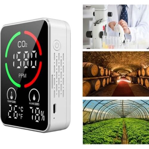 CO2 Meter Digital Temperature Humidity Sensor Tester 3 In1 Multifunctional Infrared Strong Core Air Quality Meter