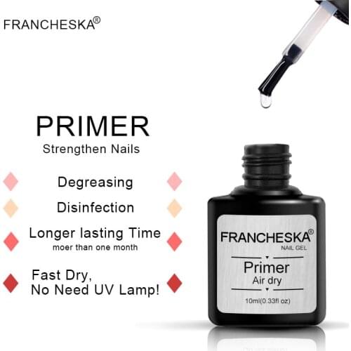 Francheska 10ml Nail Dehydrator Fast Air Dry Nail Prep Dehydrate Primer Gel Balancing Fluid Nails Primer Base Varnish TSLM1
