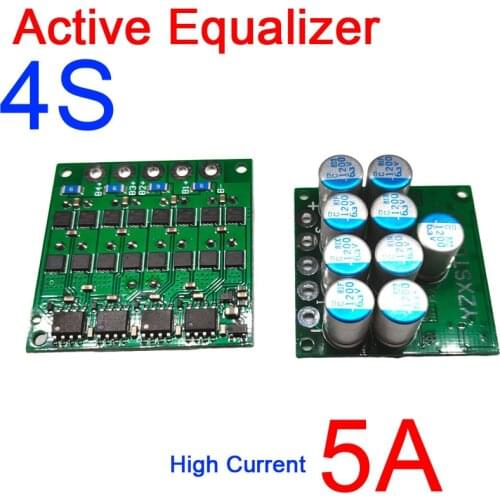 4S 3S 12V Li-ion Lifepo4 Lithium battery Active Equalizer protection board 5A current charge pump Equivalent parallel Balance