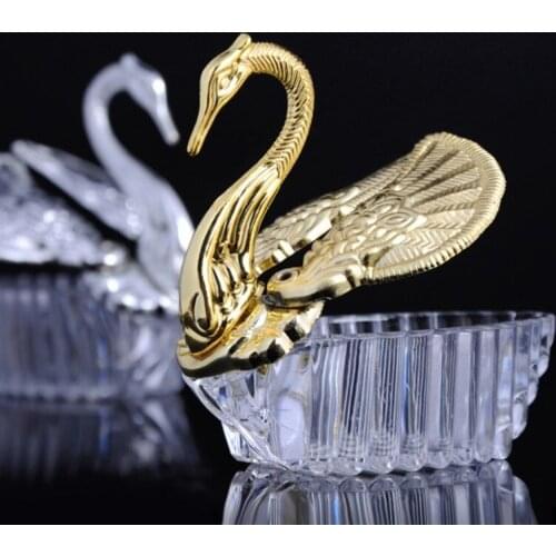 European Style Wedding Personality Sweet Love Candy Box Fashion Swan Design Chocolate Boxes Party Table Decoration Supplies