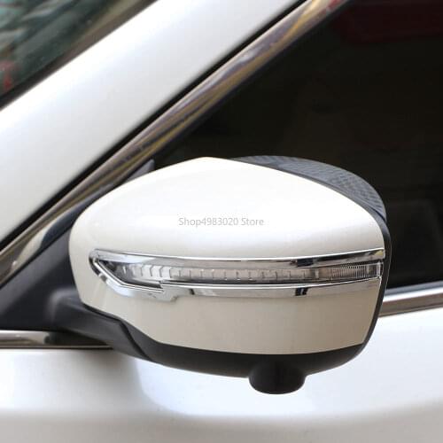 Carmilla Rear Side Mirror Chrome Cover Trim Sticker for Nissan X-trail Xtrail X Trail T32 for Qashqai J11 for Murano 2015 - 2017