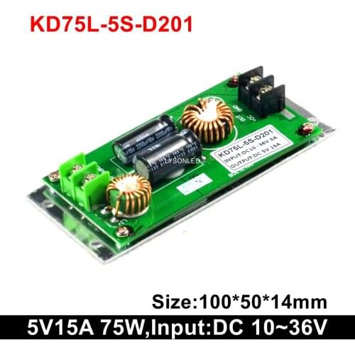 5v 15a 75w Bus Led Message Display Power Supply , 24vdc Input Voltage Support Taxi Moving Text Signs