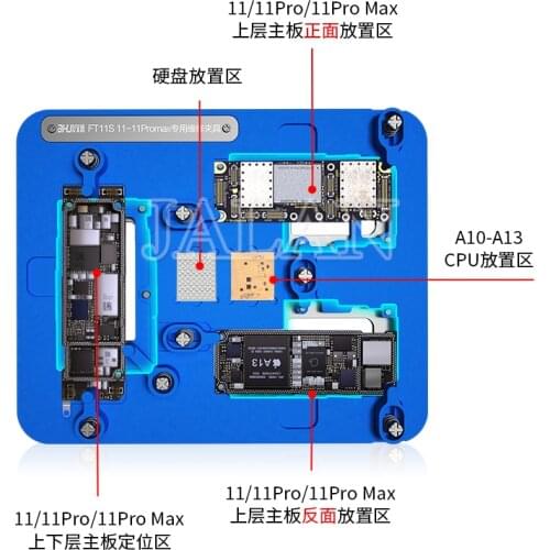 JC FT11S Motherboard Fixing Device CPU Hard Drive Glue Removal For 11 11Pro 11ProMax Motherboard Ball Removal A10-A13 Repair