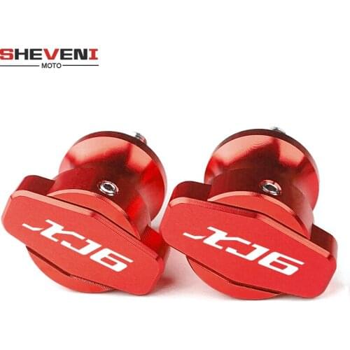 With Logo "XJ6" For YAMAHA XJ6 DIVERSION XJ 6 2009-2015 Motorcycle CNC Aluminum Swingarm Spools Slider 6MM Stand Screws