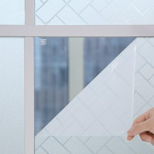 Office window bathroom frosted sticker glass sticker transparent self-adhesive frosted glass film