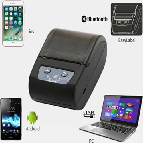 GOOJPRT Mini Label Barcode Sticker Printer Thermal Receipt Printer 2 In 1 Printer Bill Machine 20mm-58mm for Android iOS Windows