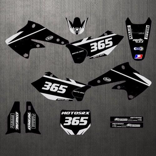 Motorcycle 3M Decals Stickers Backgrounds Graphics kits For Kawasaki KXF250 KX250F 2004 2005 For Kawasaki 250 KXF 2005 2004