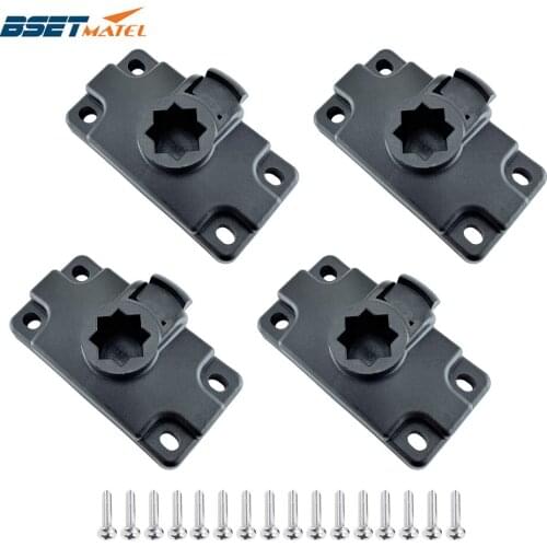 4X Inflatable Kayak Rod Holder Mount Base Boat Marine Sea Canoe Support Holder Pole Rack Fishing Tackle Accessories With Screws