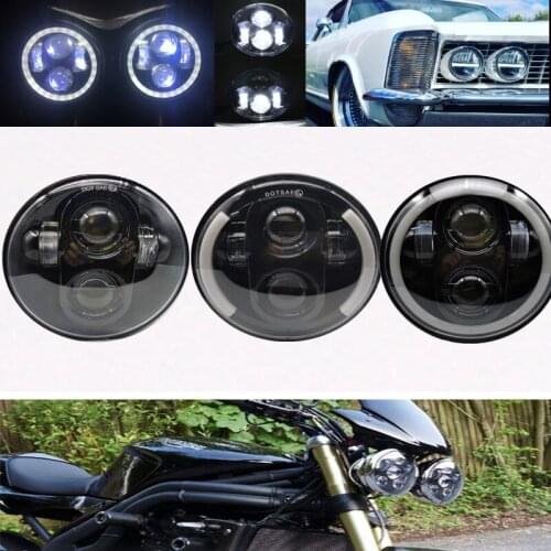 1pcs 5 3/4" motorcycle Headlamp 5.75 Inch LED Headlight for Triumph Rocket iii 3 & Speed Triple FLSTSE Iron 883 Sportster XL1200