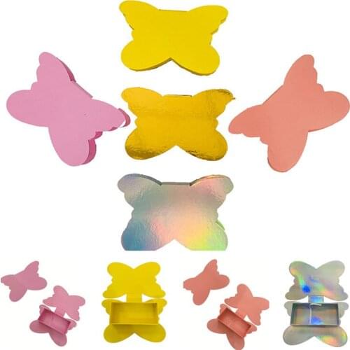 NEW wholesale false eyelash packaging lash boxes package custom logo mink eyelashes cases makeup Lash Cases Butterfly shape