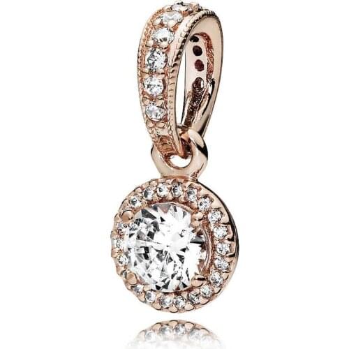 2020 New Fashion Round Flashing Halo Charm Pendant Bracelet Diy Accessories, Fashionable Luxury Jewelry For Women