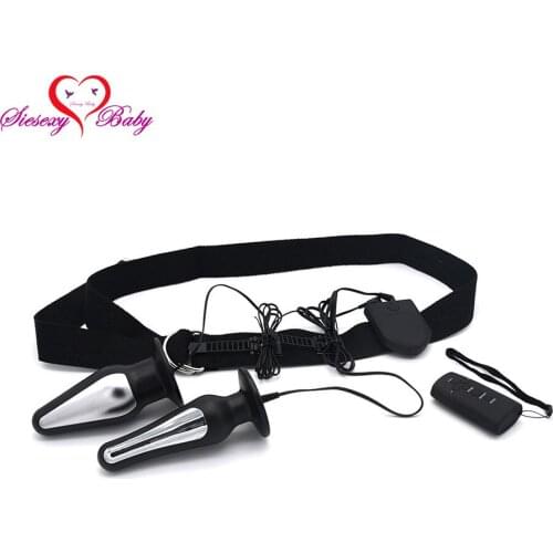 2017 New Arrival L and M size Electric Shock Anal Plug Butts Beards Wireless Control Host Electro shock Anal sex toys for TENS