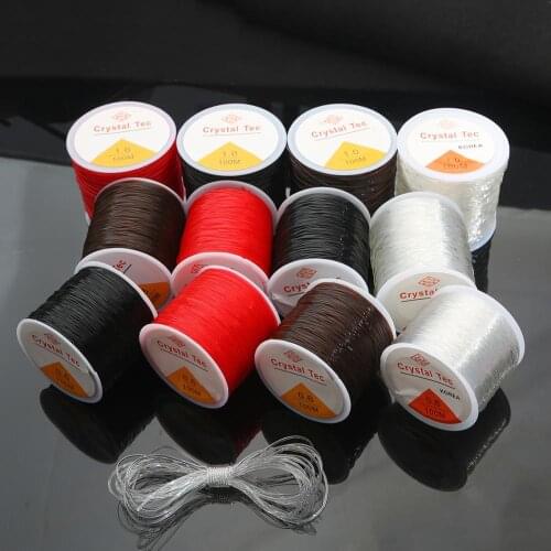 100M/Roll Plastic Crystal DIY Beading Stretch Cords Elastic Line Jewelry Making Supply Wire String jeweleri thread String Thread