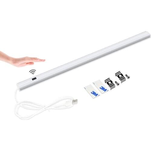 Modern Induction Switch LED Bar Lights Aluminium Profile Corner Light Computer Lighting Dormitory Deiling Lamp Student USB 5V