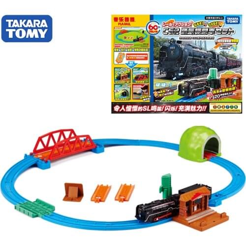 Takara Tomy Tomica Plarail C62 Steam Train Model Kit Funny Educational Baby Toys Diecast Kids Dolls Magic Puppets Pop Bauble