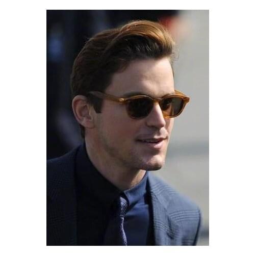 Retro Vintage Men Sunglasses High Quality Acetate Handmade Frame Johnny Depp Sun Glasses Women Driving Polarized Lens