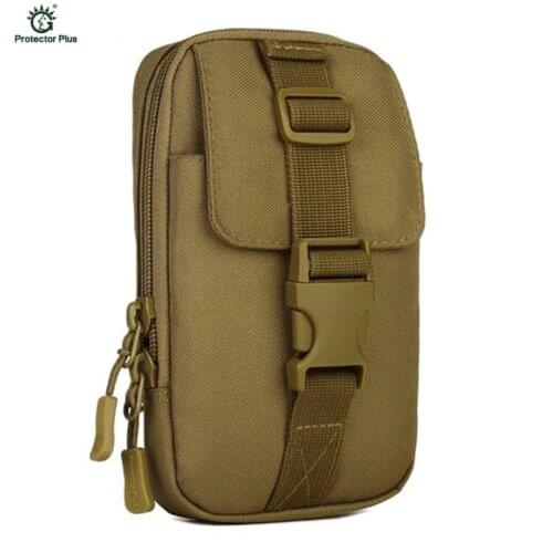 Military Tactics Nylon Waterproof Molle Pouch Mobile Phone Package Camouflage Climb Army Attached Packs Travel Hike Bags