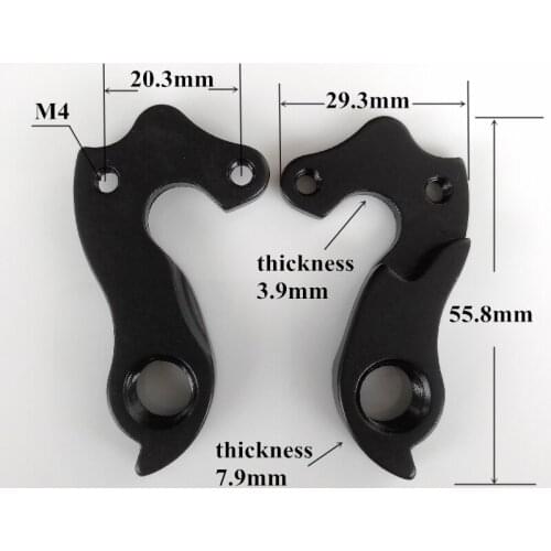 2pc Bicycle gear rear derailleur hanger For Gusto Rca11 KUOTA Kom Kharma WILIER STEVENS COTIC Isaac Marcello Poison MECH dropout