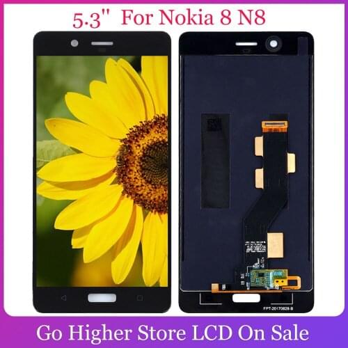 5.3'' LCD Display For Nokia 8 N8 TA-1004 TA-1052 TA-1012 LCD Display Digitizer Touch Screen Assembly For Nokia N8