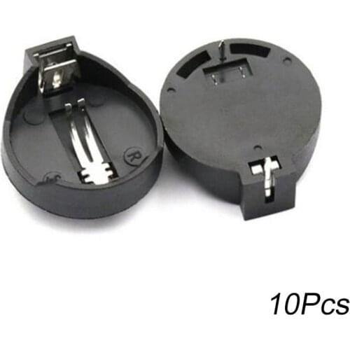 10Pcs Black CR2032 3V Button Cell Box Coin Cell Battery Socket Holder Case Wholesale Battery Box