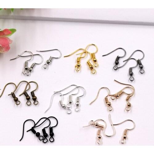1000pcs/lot DIY Earring Findings Earrings Clasps Hooks Fittings DIY Jewelry Making Accessories Iron Hook Earwire Jewelry