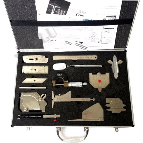 13 Piece Stainless Steel Welding Gauge Welding Measure Kits Combine Suit