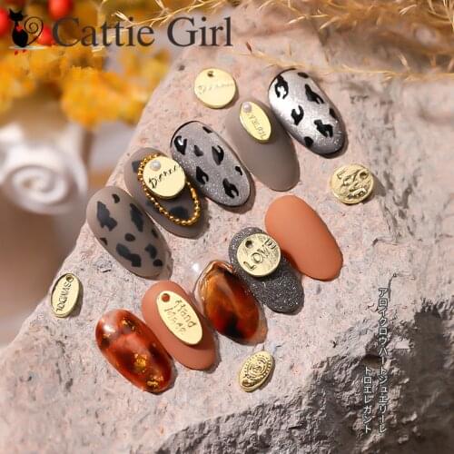 5pcs Metal Strip 3D Nail Decorations Alloy Metal Nail Accessories Vintage Gold Manicure Japanese Style DIY for Nails Design