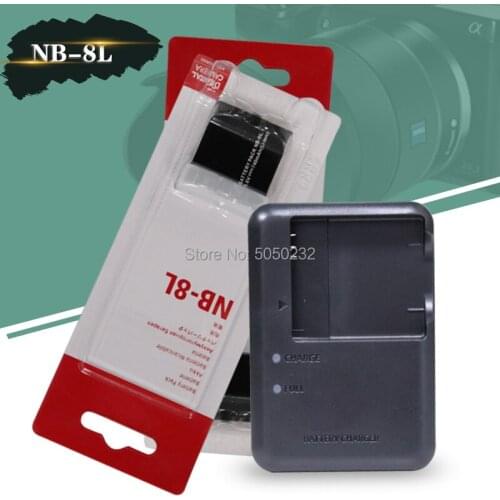 2pcs 3.6V 740mAh NB-8L Digital Camera Battery for Canon Powershot A2200 A3000 A3100 A3200 + Digital Camera CB-2LAE charger