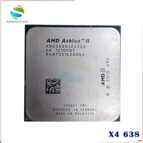 AMD Athlon II X4 638 X4-638 2.7 GHz Quad-Core CPU Processor AD638XOJZ43GX Socket FM1