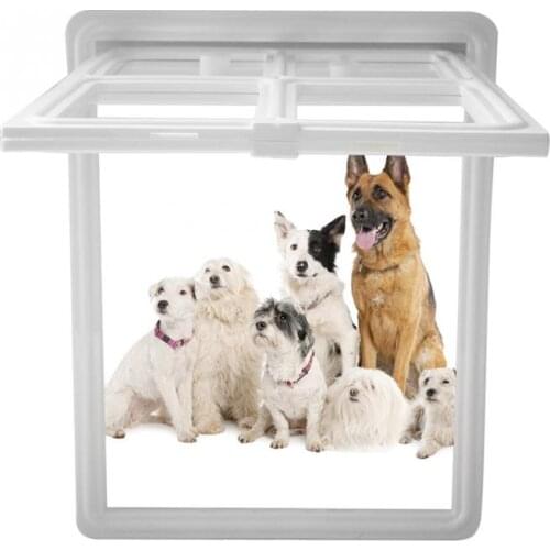 Automatic Magnet Lockable Pet Gate Plastic Doggy Pet Dog Cat Door Puppy Anti Moustique Screen Window Mesh Gate Pet Supplies