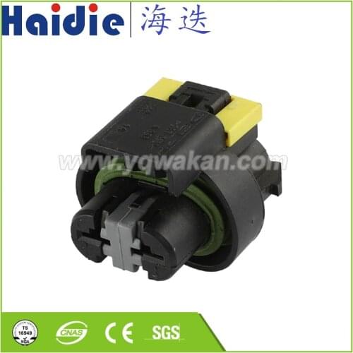 Free shipping 2sets 2pin auto plastic housing plug waterproof cable connector